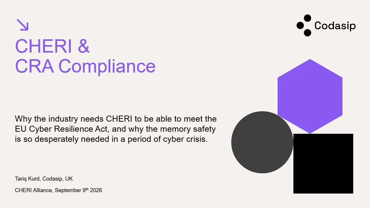CHERI & CRA Compliance webinar